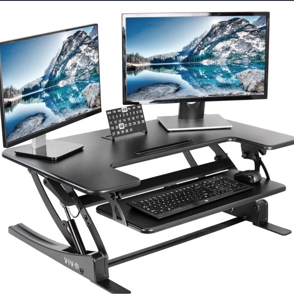 Brand New VIVO 36” Black Standing Deck